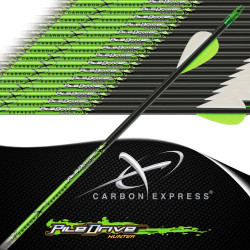 CARBON EXPRESS PileDriver Hunter 3d frecce da caccia e da tiro con piume