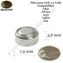 THS SELECTION Batterie alcaline per il mirino a LED LR41 da 1,5 volt