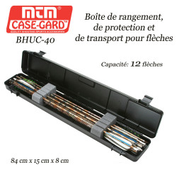 MTM Case-Gard BHUC-40 Caja de flechas NEGRA para transportar y guardar 12 flechas