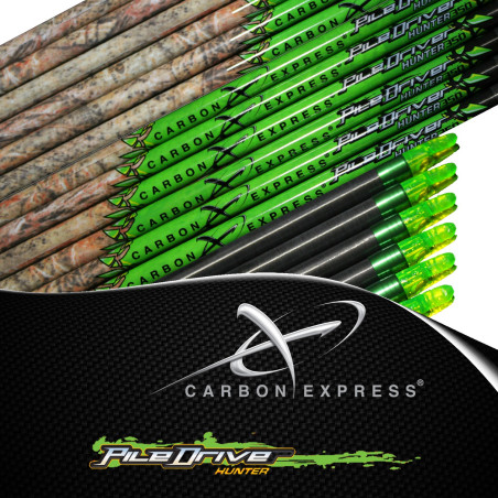 CARBON EXPRESS Tubi nudi PileDriver Hunter per frecce da caccia