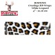 BOHNING Blazer Cresting HD Arrow Wraps 4 o 7 pollici adesivi per frecce White Leopard