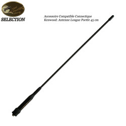 Antena de largo alcance de 45 cm para radios de caza Kenwood