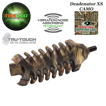 TRUGLO Deadenator XS Jagdbogenstabilisator Anti-Vibrations- und Anti-Lärm - MOSSY OAK BREAK-UP INFINITY