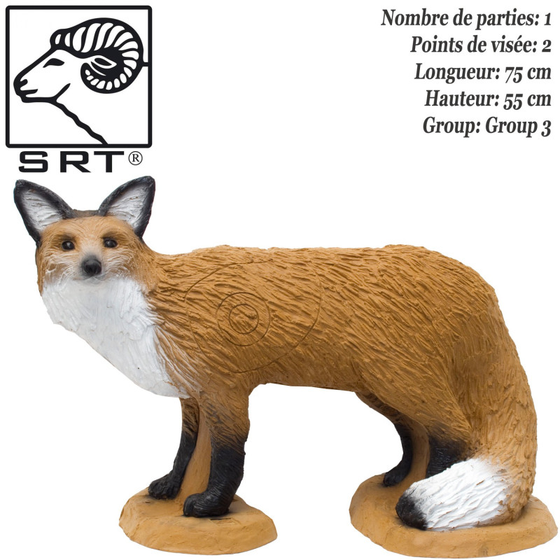 SRT TARGETS 3D Foam Standing Fox Target para Tiro con Arco - Grupo 3 - 08473344