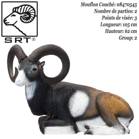 SRT TARGETS 3D Mouflon foam target for archery - Group 2 - 08470545