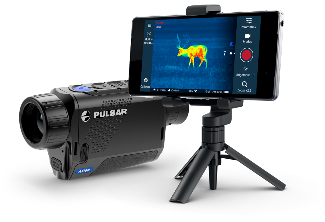 Enregistrement vidos et photos avec la Pulsar Axion XM30S
